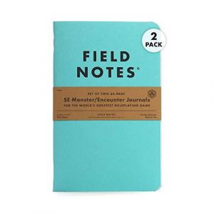 Field Notes: 5e Monster/Encounter Journal - 2 Pack - Monster and Encounter Notebook for Dungeons and Dragons Fifth Edition