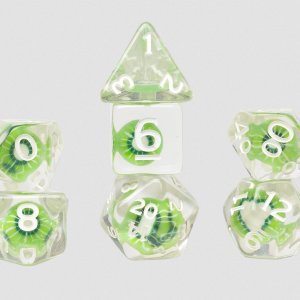 RPG Dice Set: Fruit Slice - Kiwi